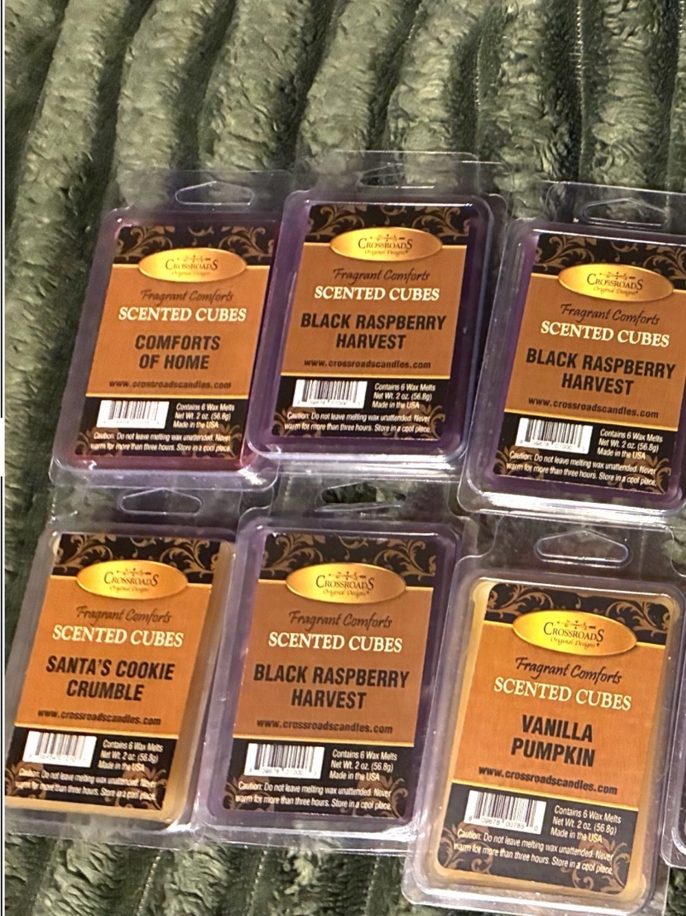 Fragrant Comforts Black Raspberry Harvest Scented Cubes - Purple